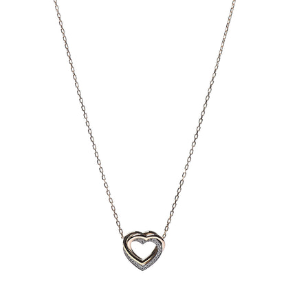 Cartier 18K Pink Yellow White Gold Diamond Trinity Heart Pendant Necklace 1 of 6