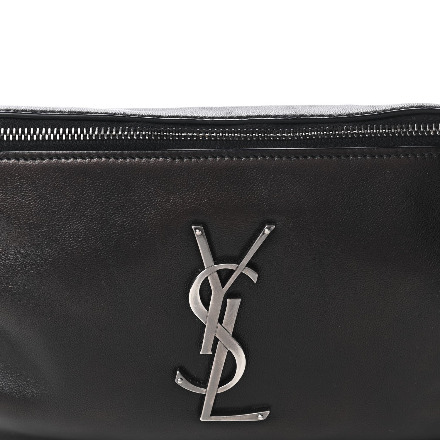 Saint Laurent Calfskin Monogram Belt Bag Black 11 of 11