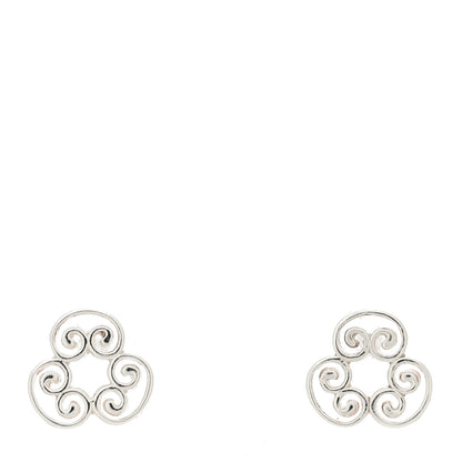 Tiffany Sterling Silver Goldoni Triplo Earrings 1 of 4