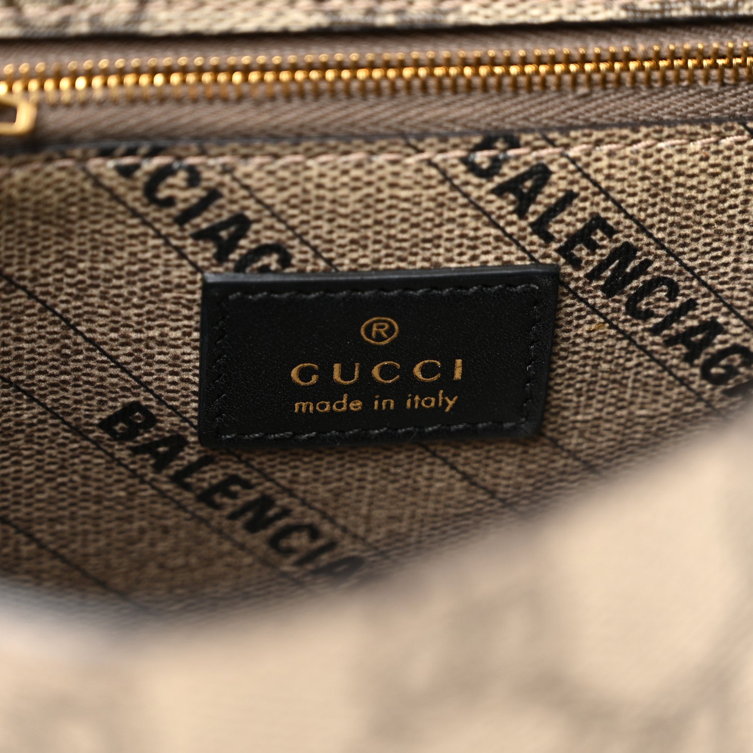 Balenciaga X GUCCI GG Supreme Monogram Small Hourglass Top Handle Bag Beige Ebony 6 of 10