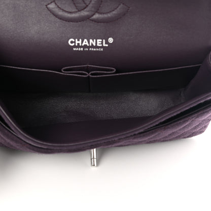 Chanel Jersey Quilted Medium Double Flap Purple 5 of 11