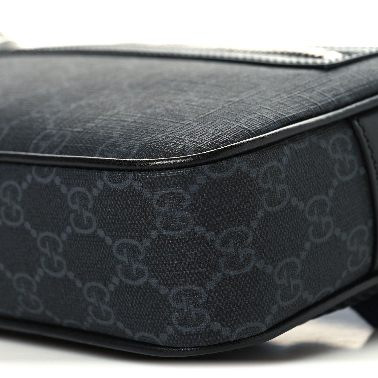 Gucci Soft GG Supreme Monogram Web Belt Bag Black Grey 10 of 10