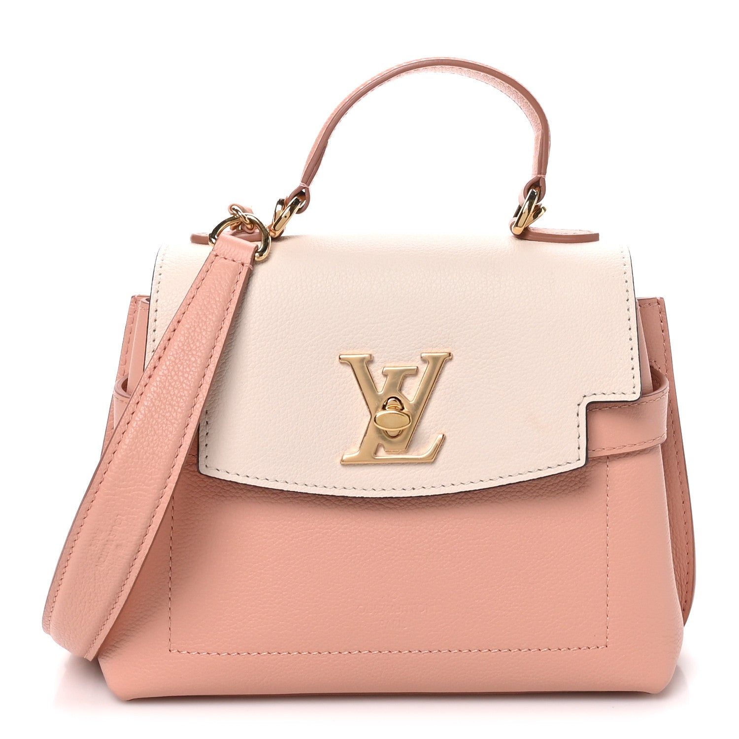 Louis Vuitton Soft Calfskin Mini Lockme Ever Rose Trianon Quartz 1 of 9