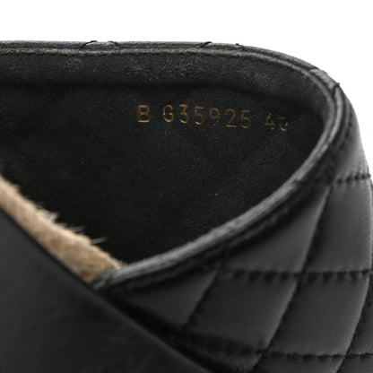 Chanel Lambskin Quilted CC Espadrille Slip On Sandals 40 Black 8 of 9