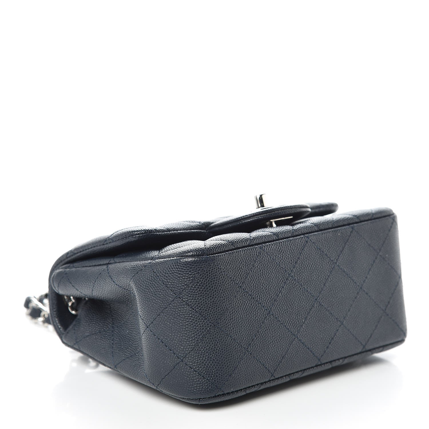 Chanel Caviar Quilted Mini Square Flap Navy 4 of 9