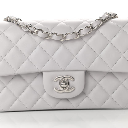 Chanel Lambskin Quilted Mini Rectangular Flap Grey 8 of 11
