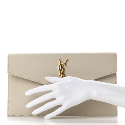Saint Laurent Grain De Poudre Uptown Pouch Crema Soft 2 of 11
