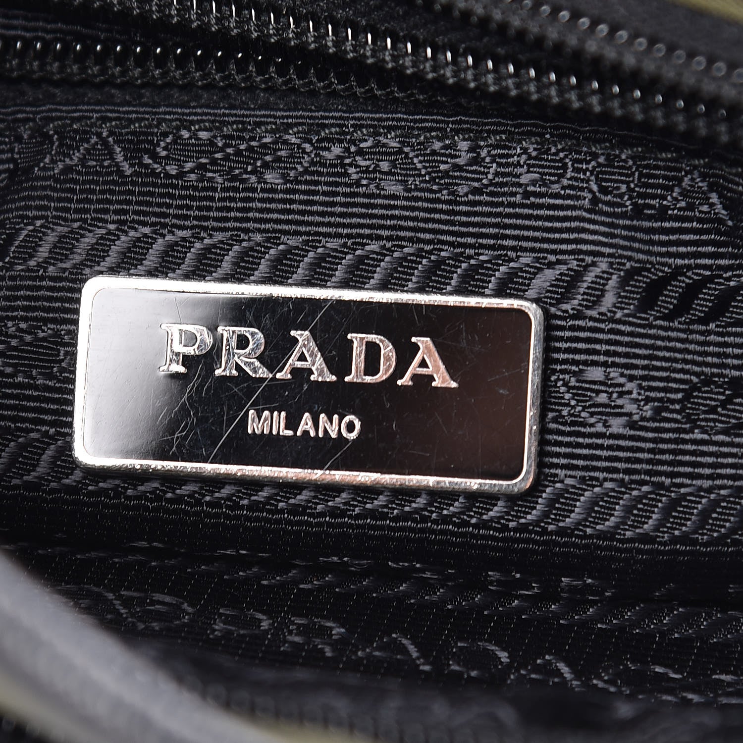 Prada Tessuto Nylon Flat Messenger Bag Militare 6 of 10
