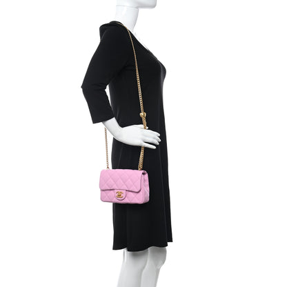 Chanel Caviar Quilted Mini Rectangular Sweetheart Flap Lilac 2 of 11