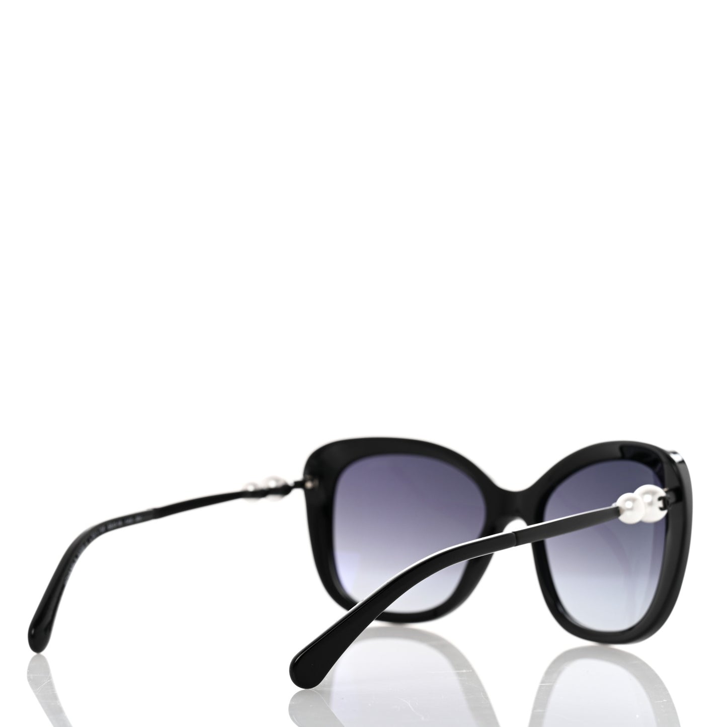Acetate Butterfly Winter Pearl Sunglasses 5339-H Black