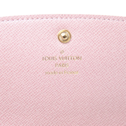Louis Vuitton Damier Azur Emilie Wallet Rose Ballerine 5 of 9