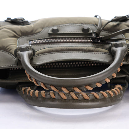 Balenciaga Nylon Agneau Rubber Hardware Mini City Khaki 5 of 8