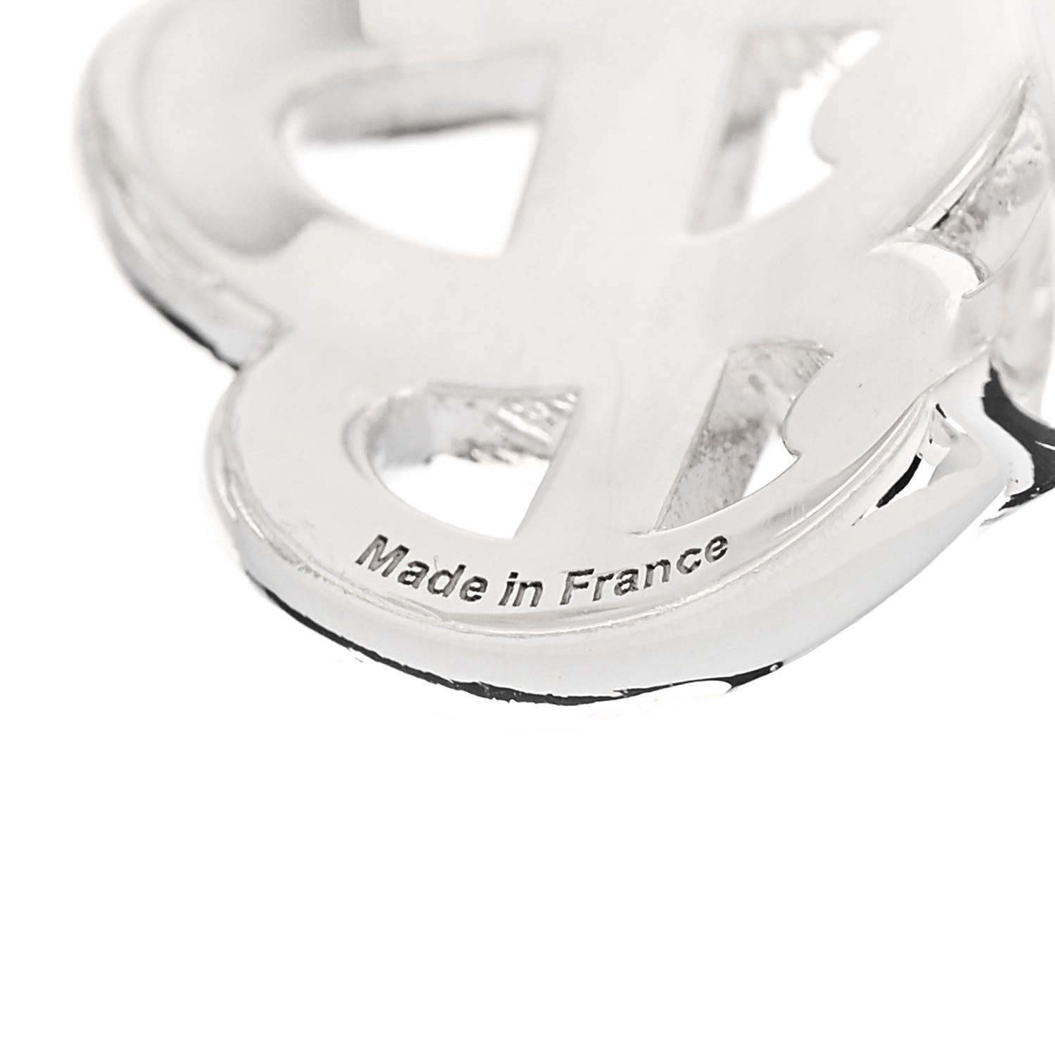 Hermes Sterling Silver GM Chaine d'Ancre Enchainee Band Ring 59 8.75 5 of 6