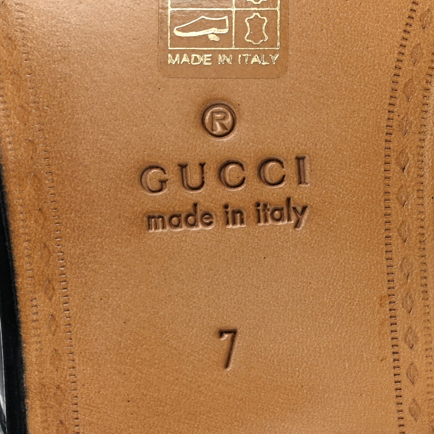 Gucci Goatskin Mens Horsebit Slippers 7 Black 6 of 9