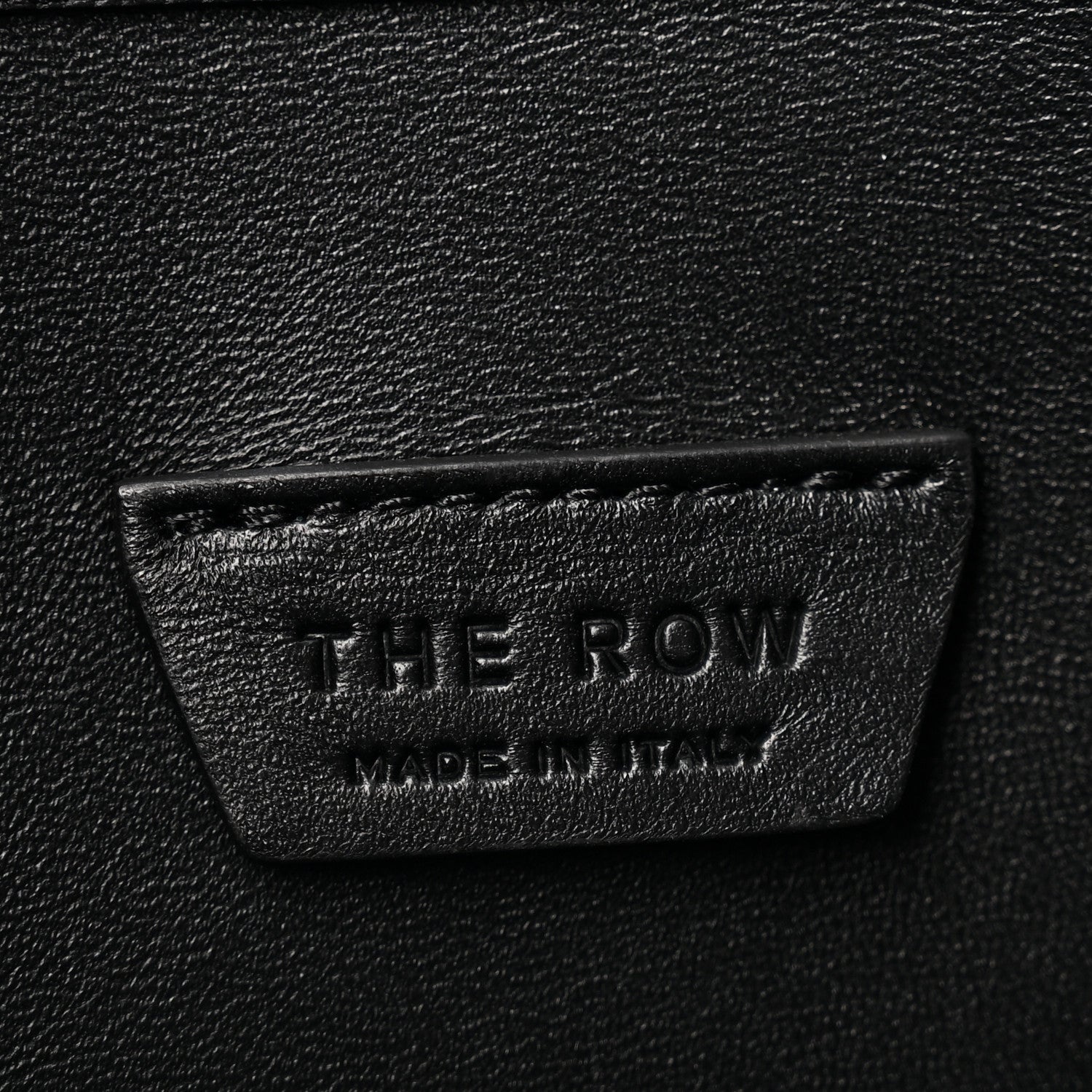The Row Grained Calfskin Jouve Bag Black 6 of 9