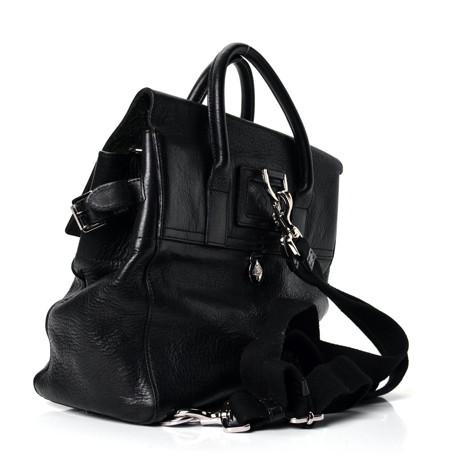 Mulberry Natural Calfskin Large Cara Delevingne Convertible Satchel Black 2 of 4