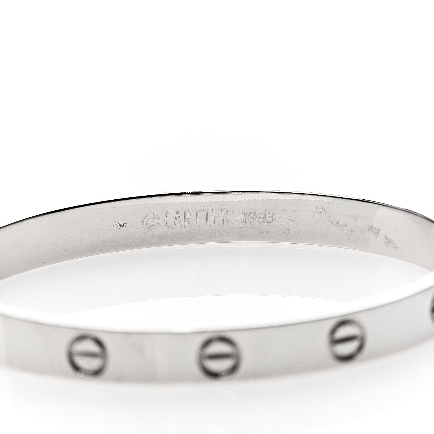 Cartier 18K White Gold LOVE Bracelet 16 5 of 5