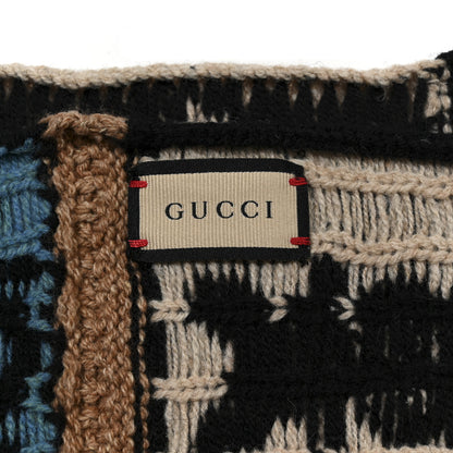 Gucci Wool Knit GG Year Of The Rabbit Scarf Multicolor 4 of 4