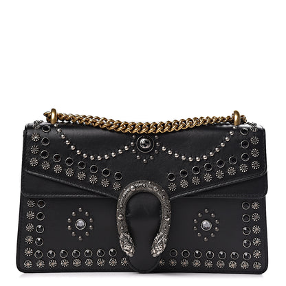 Gucci Calfskin Studded Small Dionysus Shoulder Bag Black 1 of 14