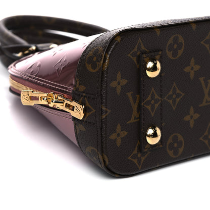 Louis Vuitton Vernis Monogram Alma BB Rose Pale Metallise 9 of 11