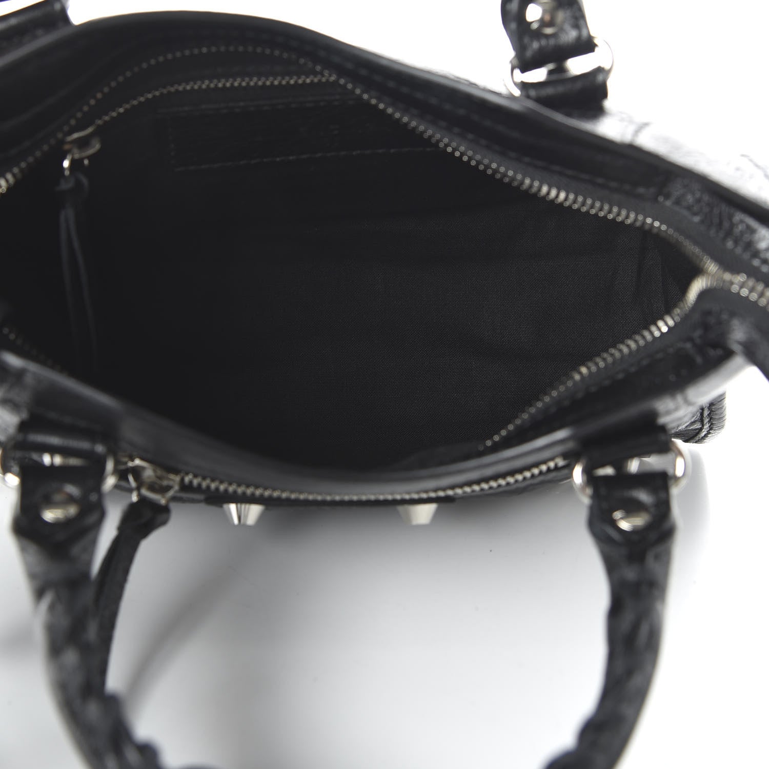 Balenciaga Agneau Classic Silver Hardware Mini City Black 5 of 10