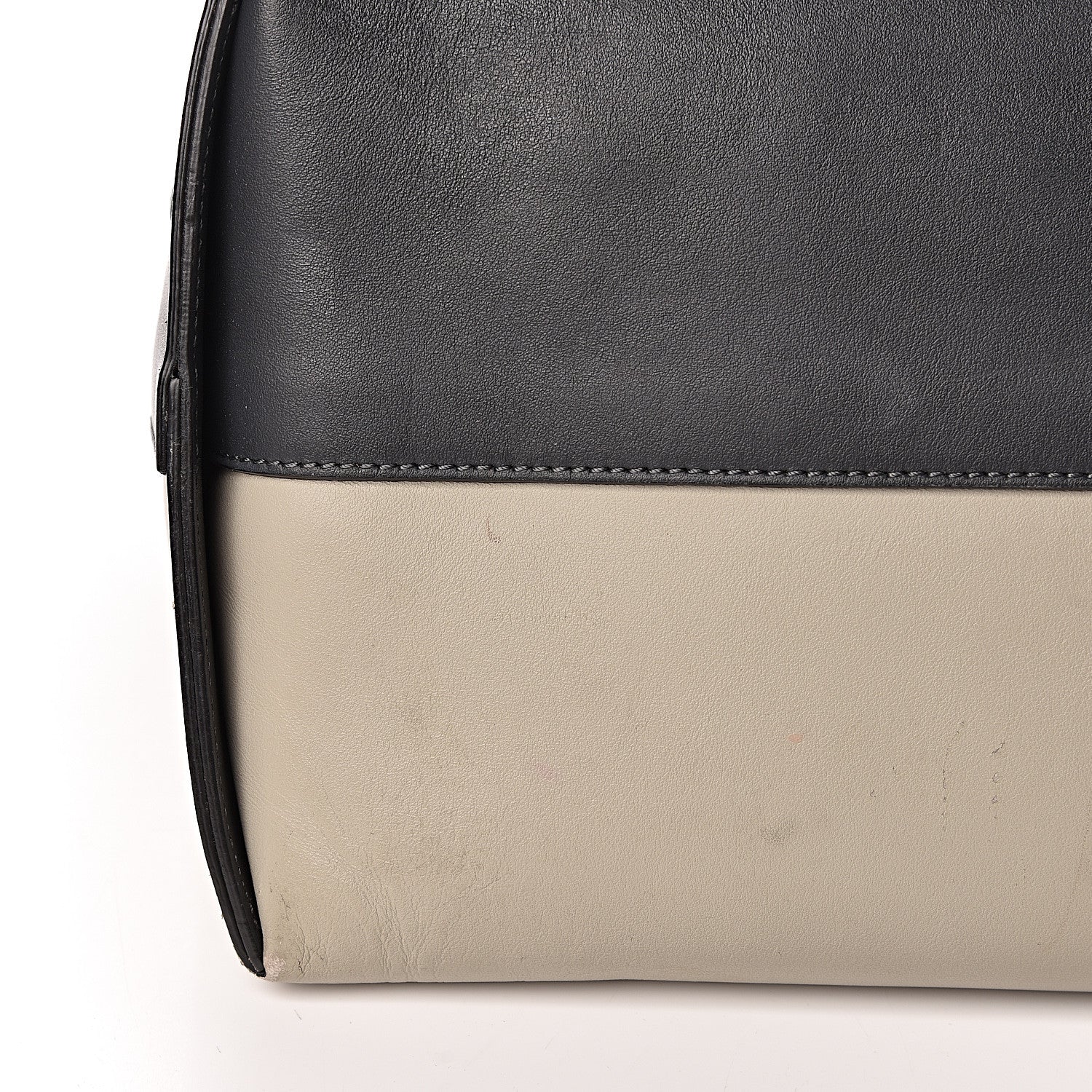 Chloe Smooth Calfskin Medium Baylee Two Tone Tote Marshmallow Grey Black 14 of 15