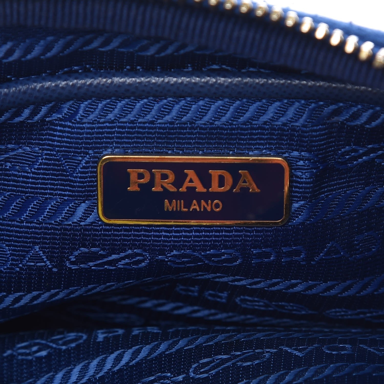 Prada Tessuto Nylon Convertible Crossbody Wristlet Royal 7 of 10