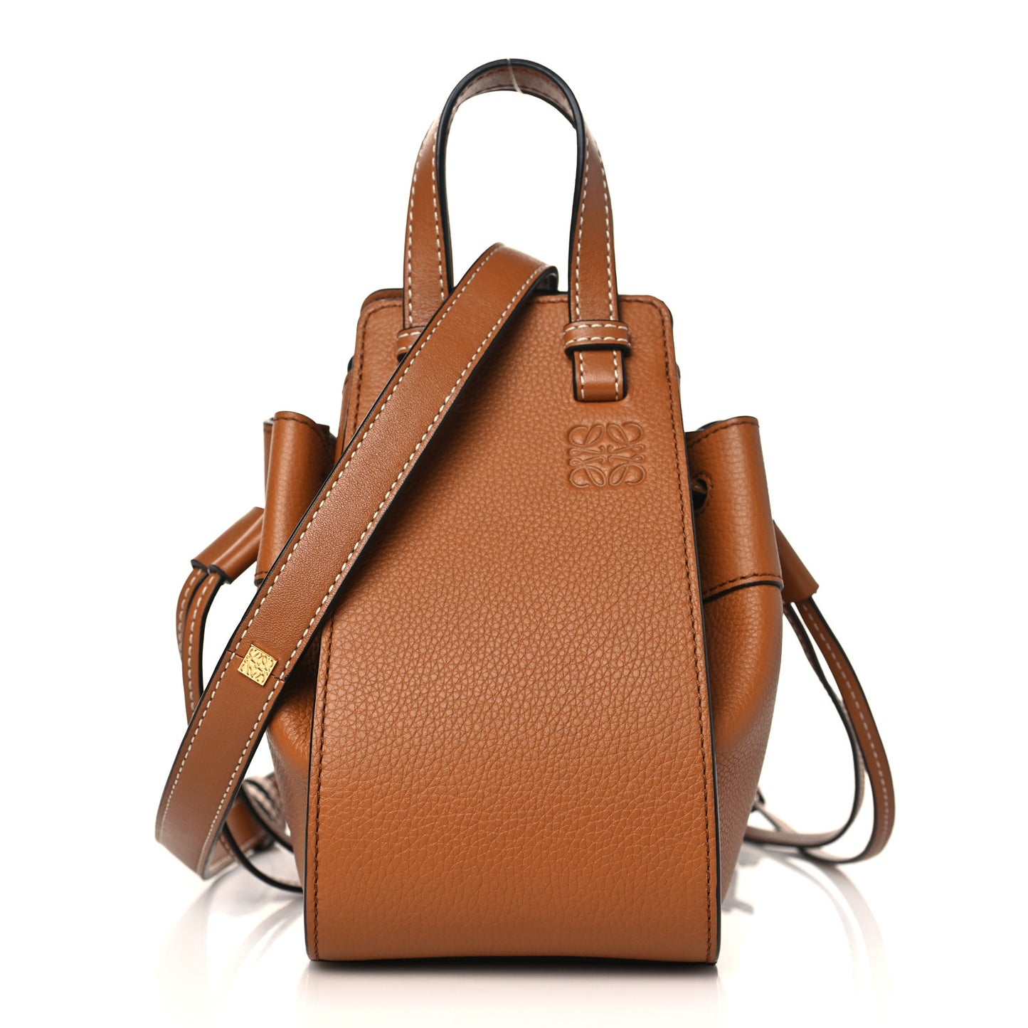 Calfskin Mini Hammock Shoulder Bag Light Caramel