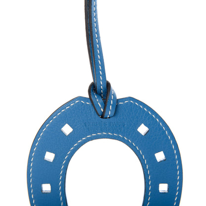 Hermes Swift Paddock Horseshoe Bag Charm Bleu De Galice 3 of 5