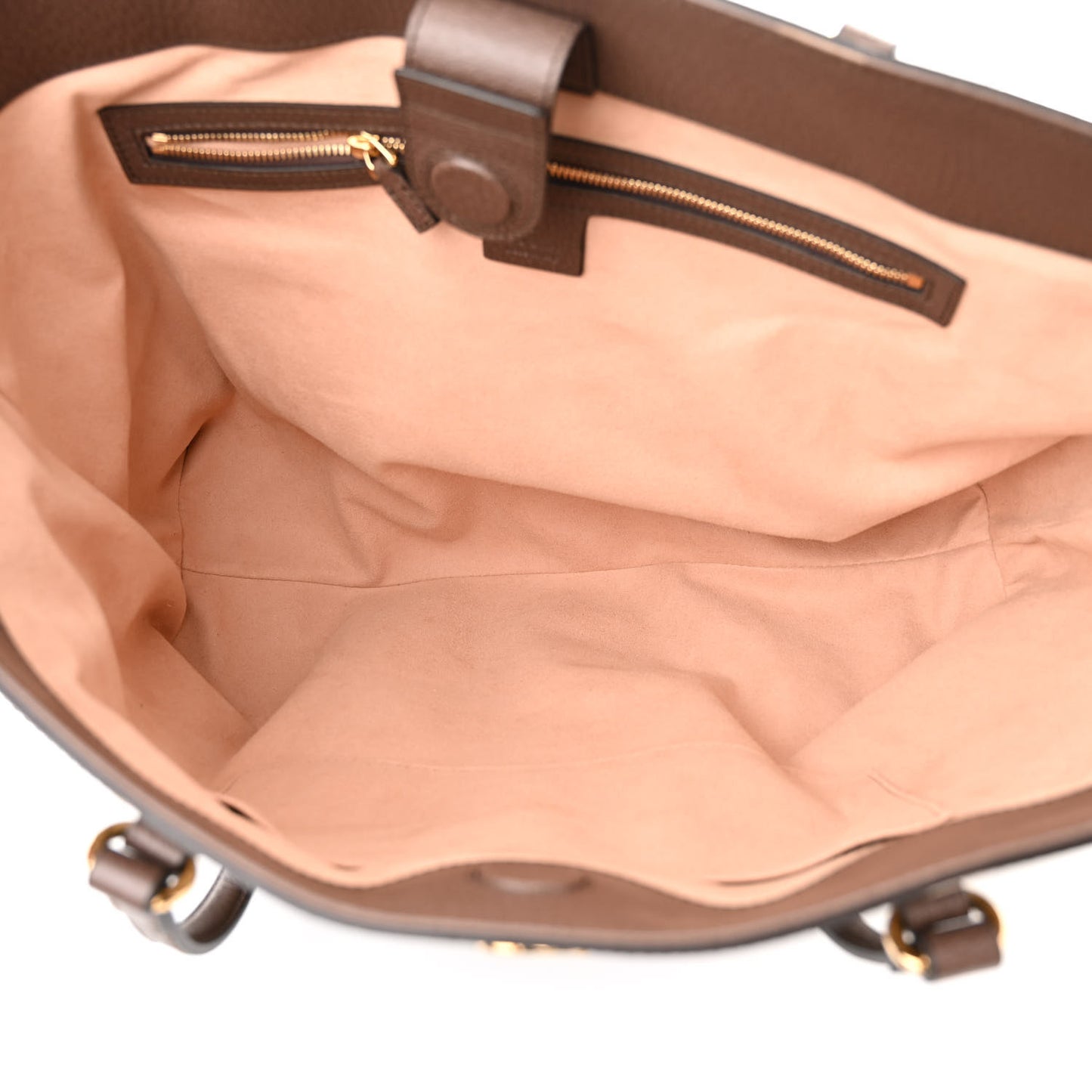 GG Supreme Monogram Medium Ophidia Shopping Tote Brown