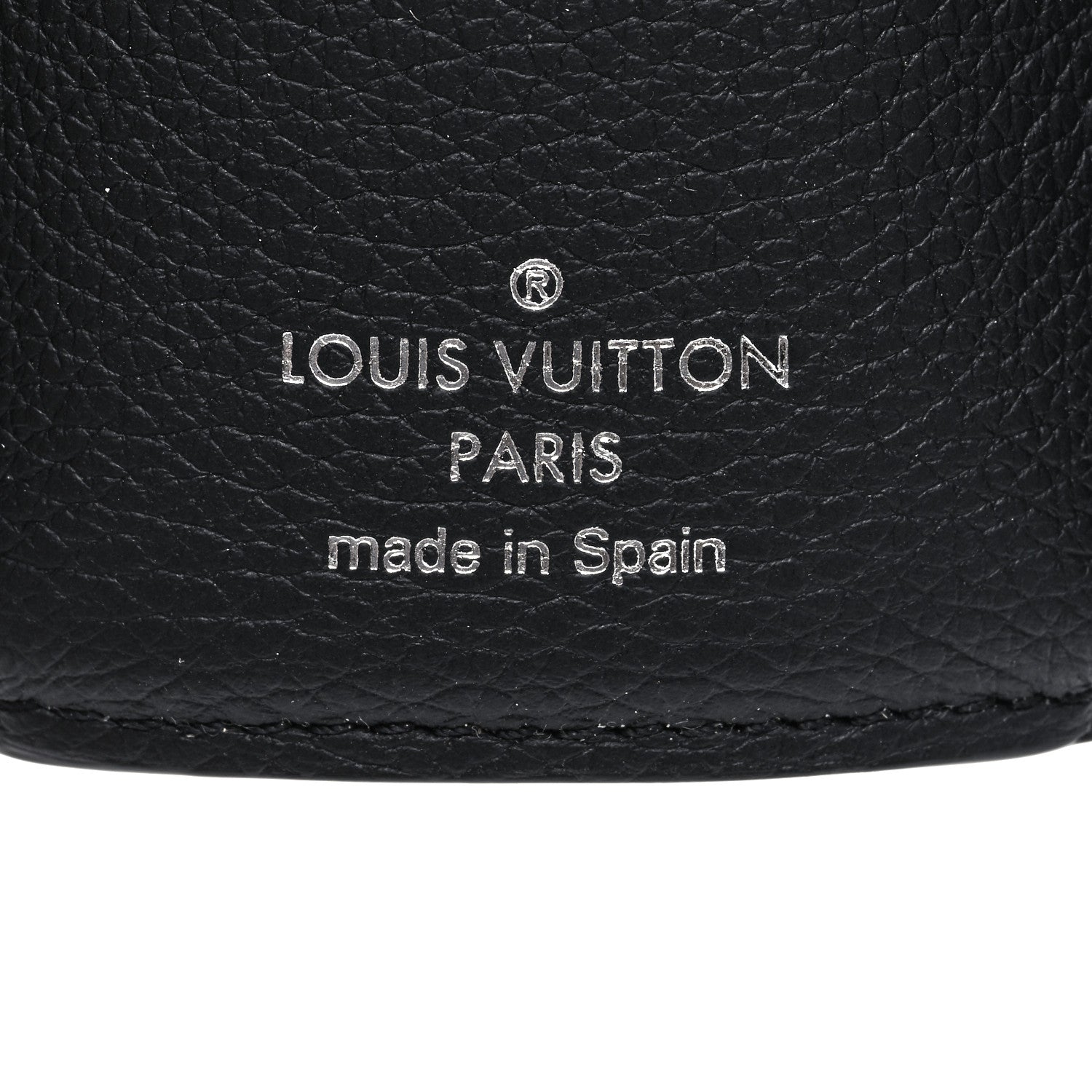 Louis Vuitton Calfskin Lockmini Wallet Black 6 of 7