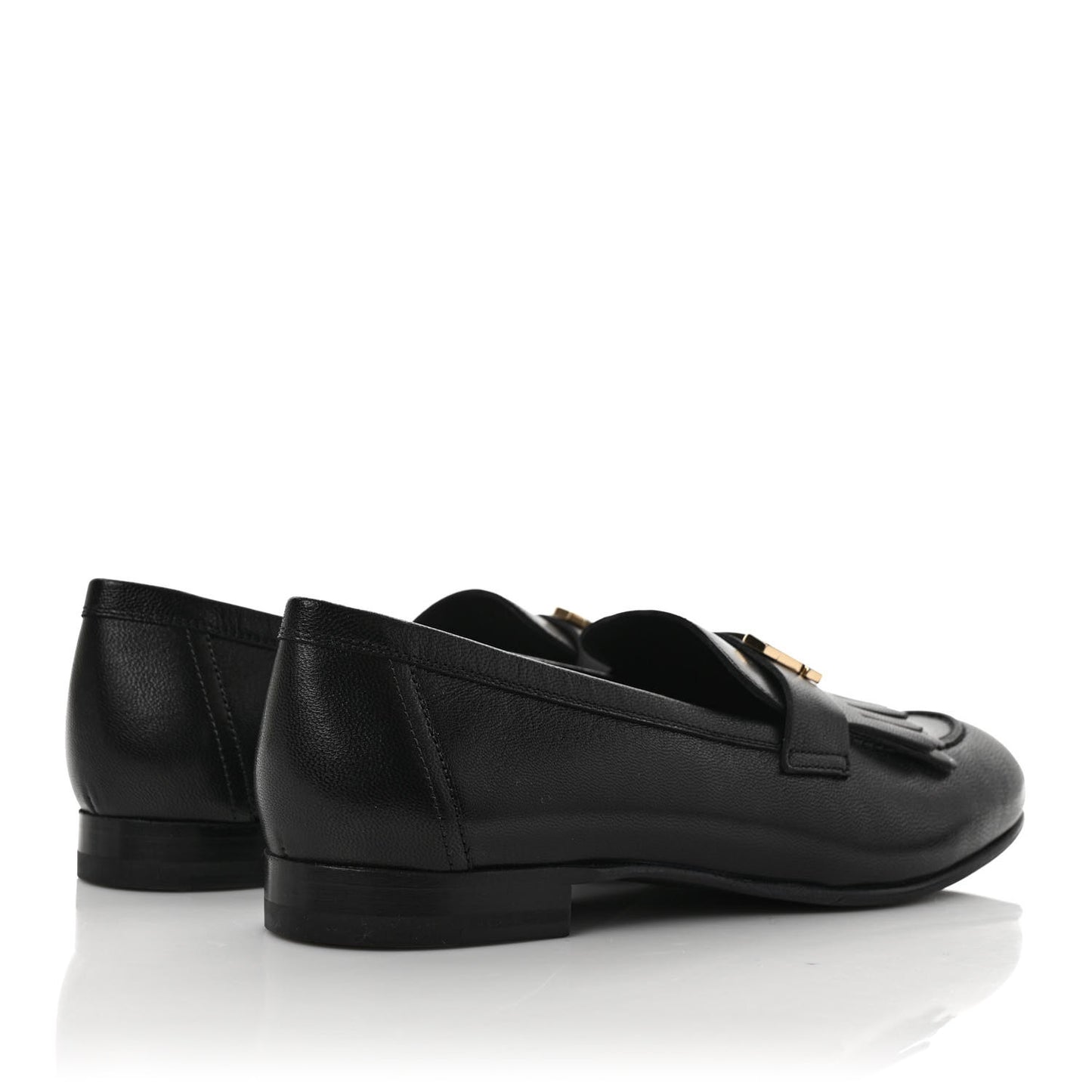 Goatskin Womens Royal Loafers 39 Black