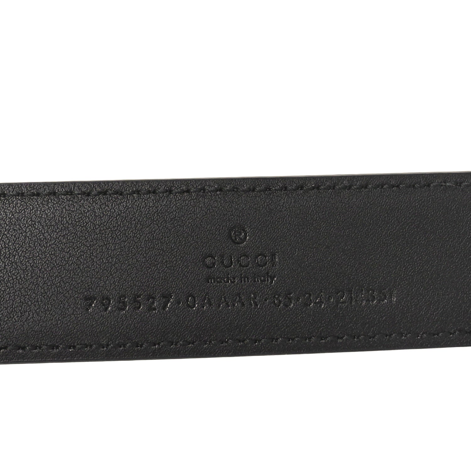 Gucci Calfskin Double G 20mm Belt 85 34 Black 5 of 5