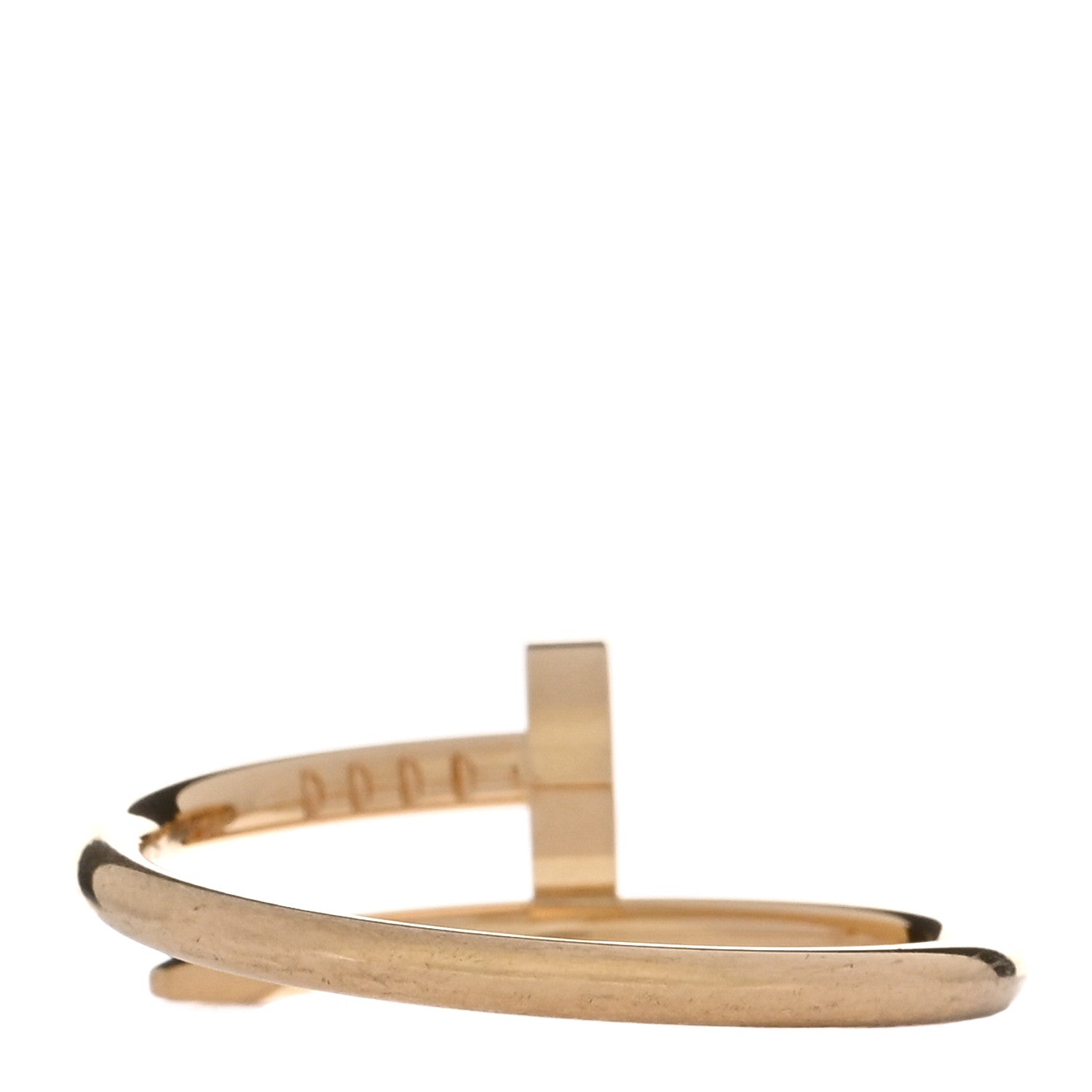 Cartier 18K Yellow Gold Small Juste Un Clou Ring 54 7 4 of 5