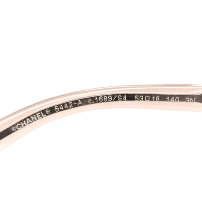 Chanel Acetate Metal Rectangle Sunglasses 5442 Pink 5 of 7