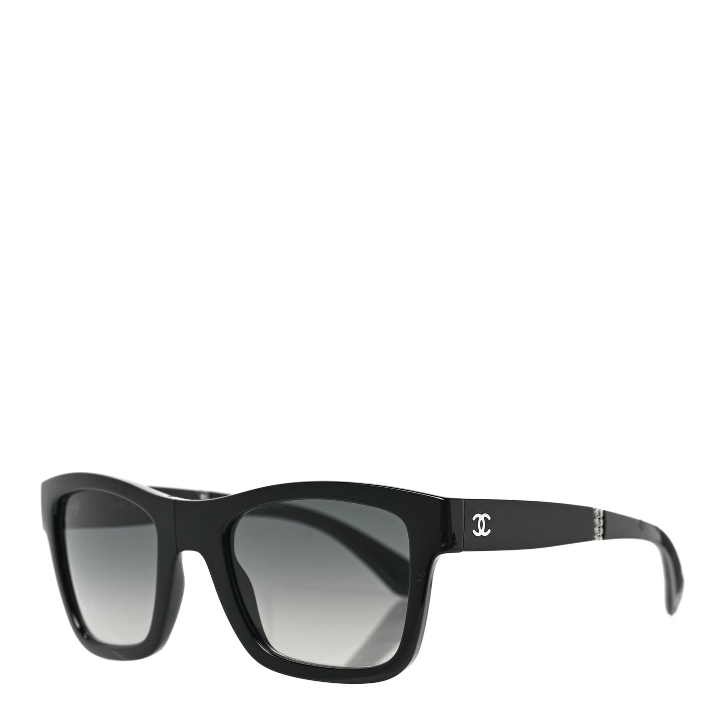 Acetate Metal Square Folding Sunglasses 6053 Black