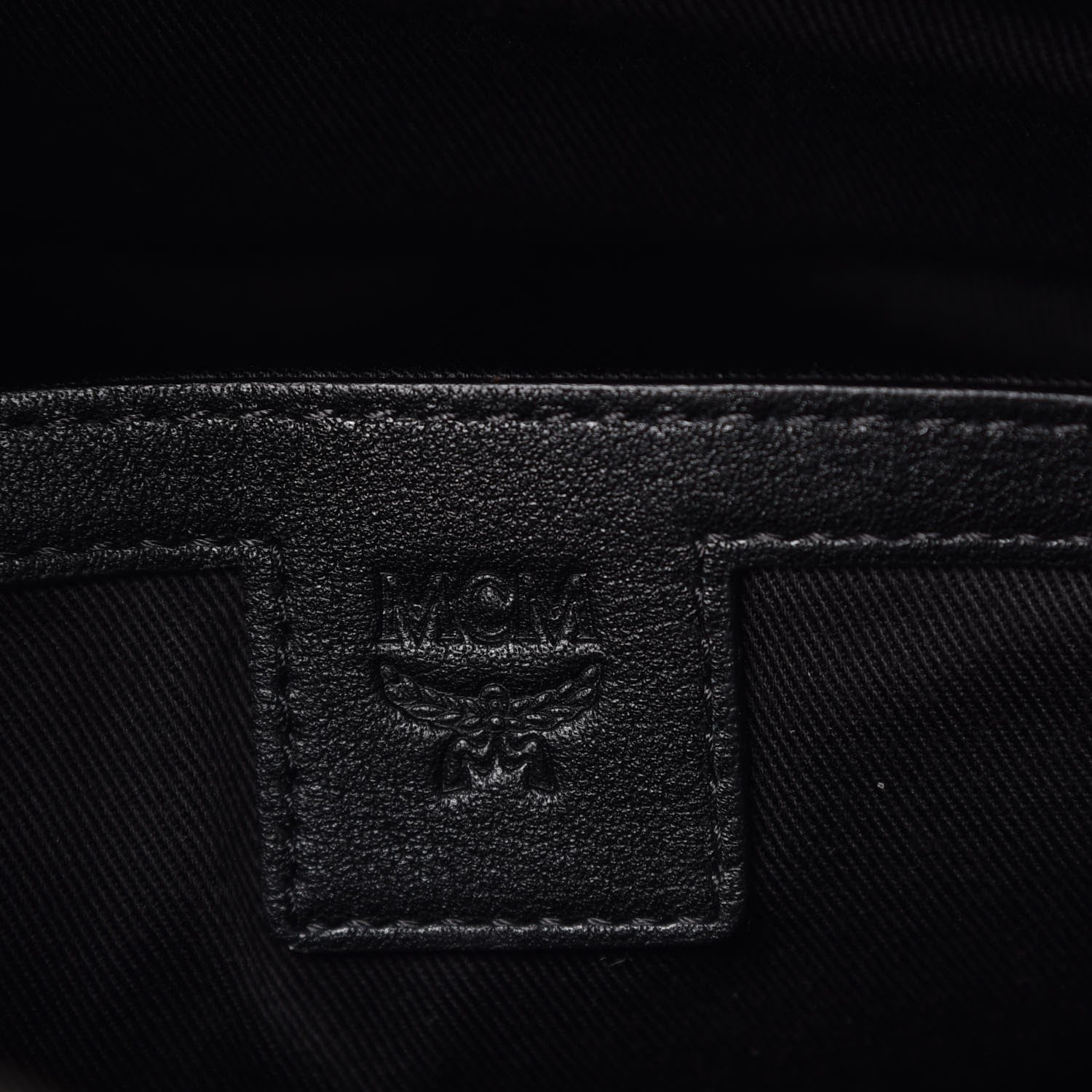 MCM Calfskin Ottomar Monogram Duke Backpack Black 7 of 9