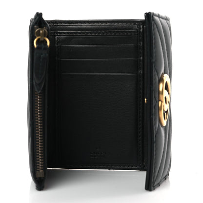 Gucci Calfskin Matelasse GG Marmont Wallet Black 5 of 6