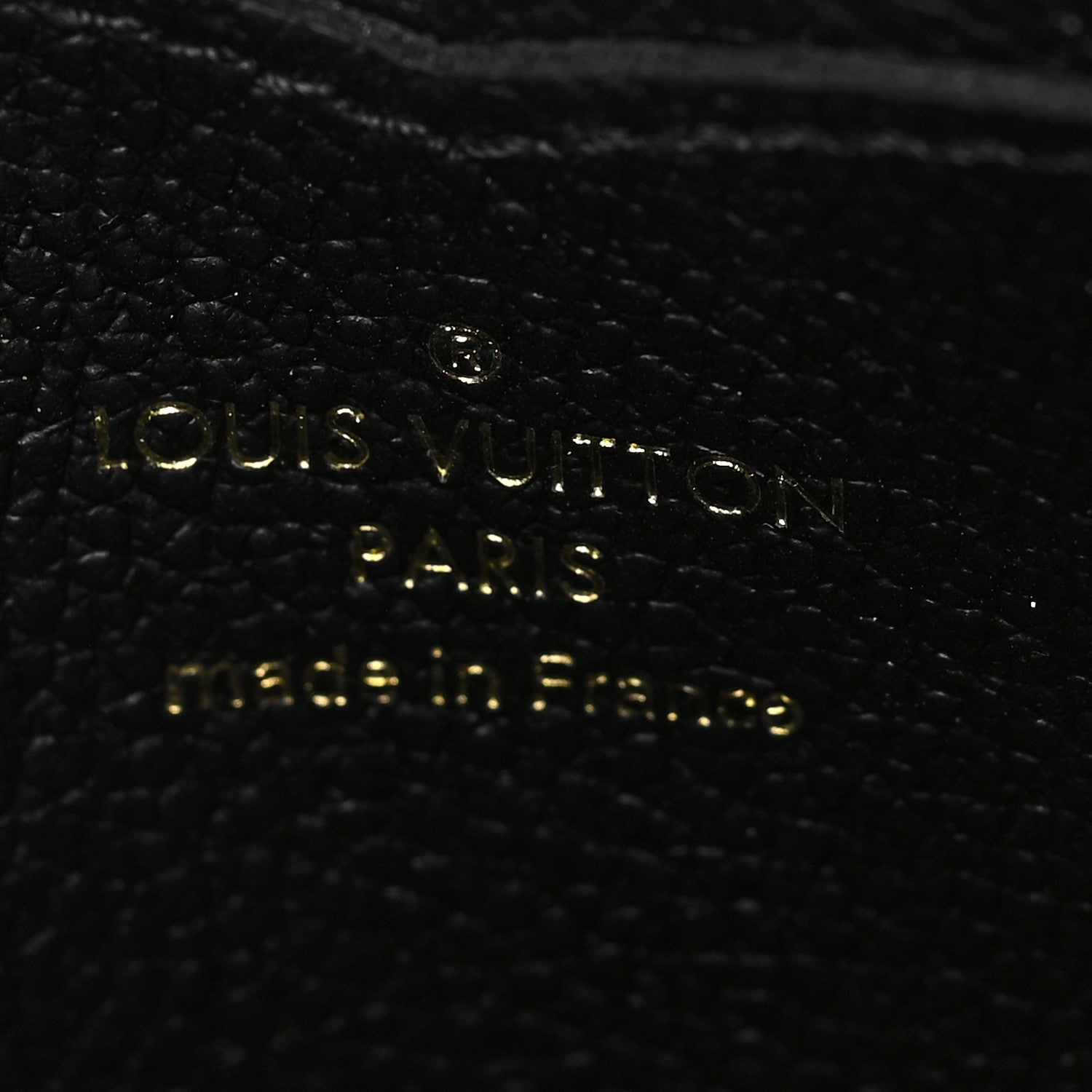Louis Vuitton Empreinte Monogram Giant Zippy Coin Purse Black Beige 6 of 7