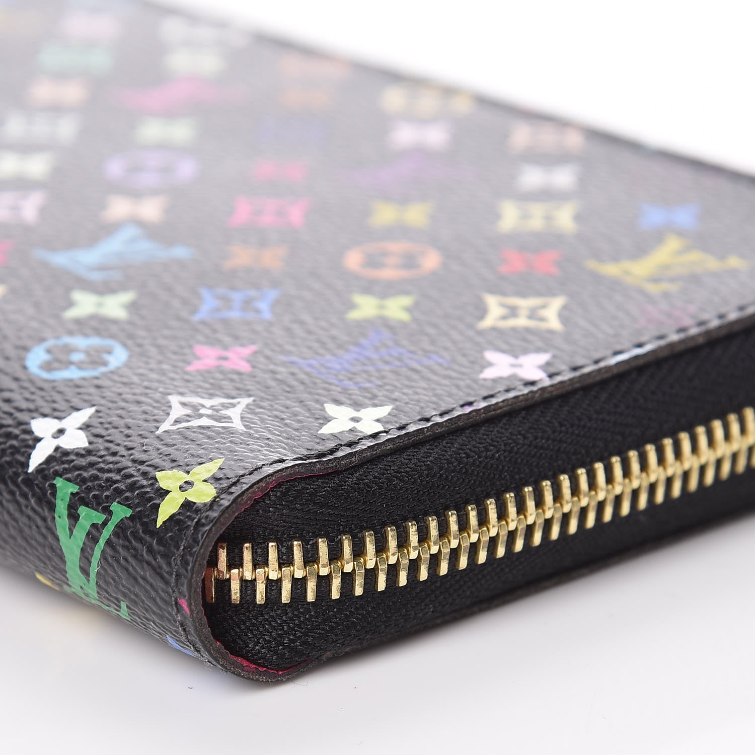 Louis Vuitton Monogram Multicolor Zippy Wallet Black Grenade 6 of 9