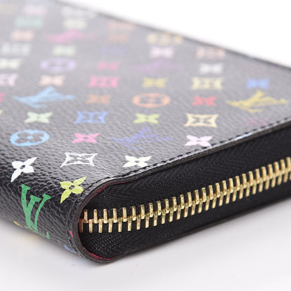 Louis Vuitton Monogram Multicolor Zippy Wallet Black Grenade 6 of 9