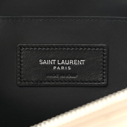 Saint Laurent Lambskin Matelasse Cosmetic Case Ivory 6 of 8