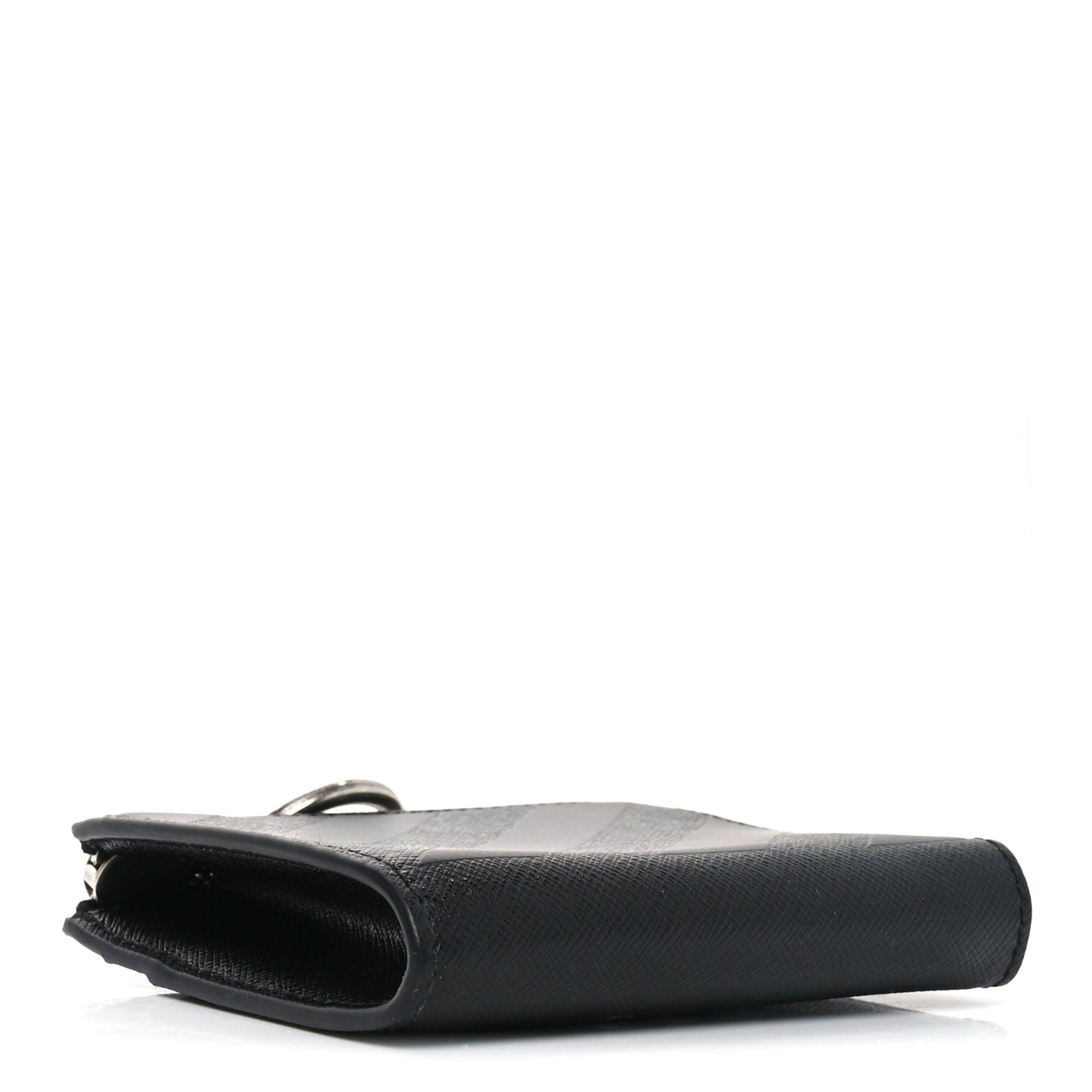 Calfskin 3D Diag Zip Around Wallet Wallet Black