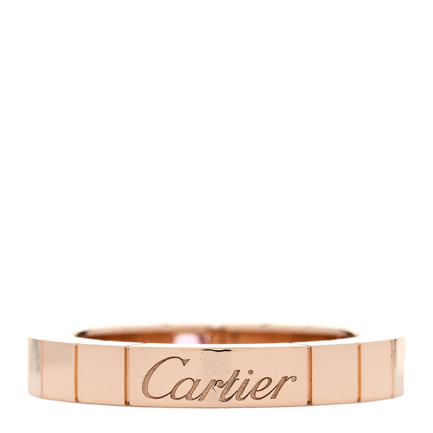 Cartier 18K Pink Gold Pink Sapphire Lanieres Ring 46 3.75 3 of 4
