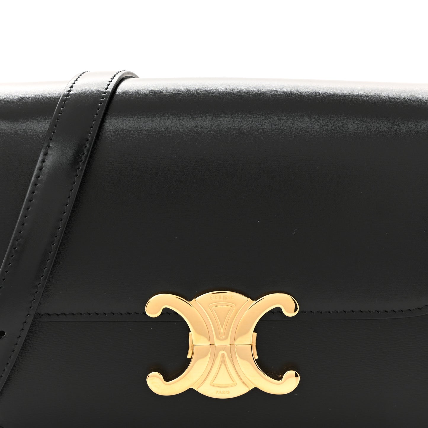 Shiny Calfskin Teen Triomphe Black