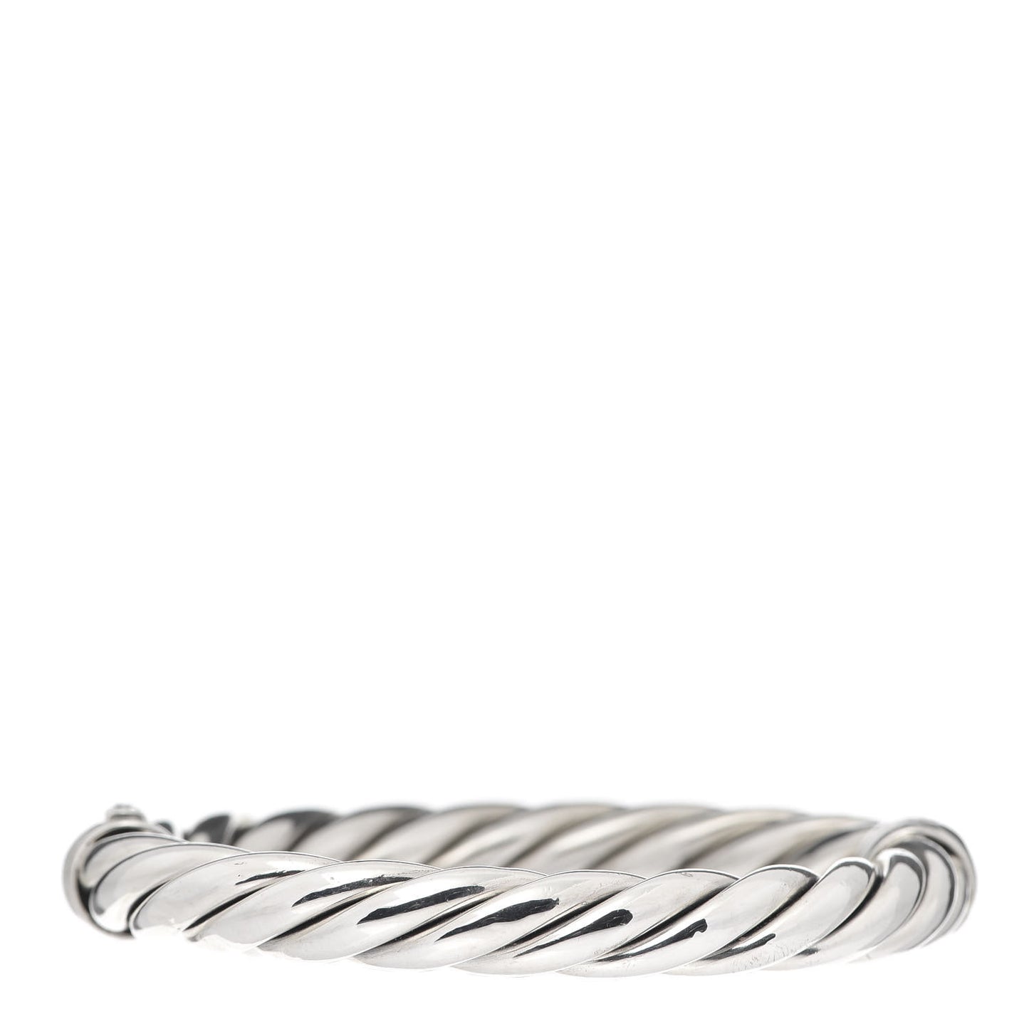 Sterling Silver 8mm Stax Cable Bracelet