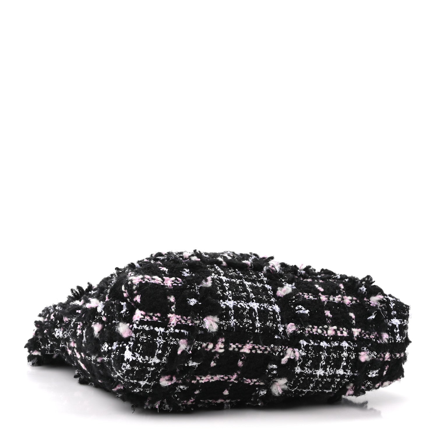 Chanel Tweed Patchwork Quilted Small Chanel 22 Black Pink White 5 of 11