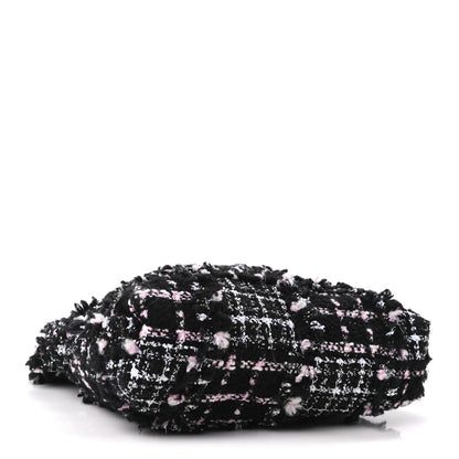 Chanel Tweed Patchwork Quilted Small Chanel 22 Black Pink White 5 of 11