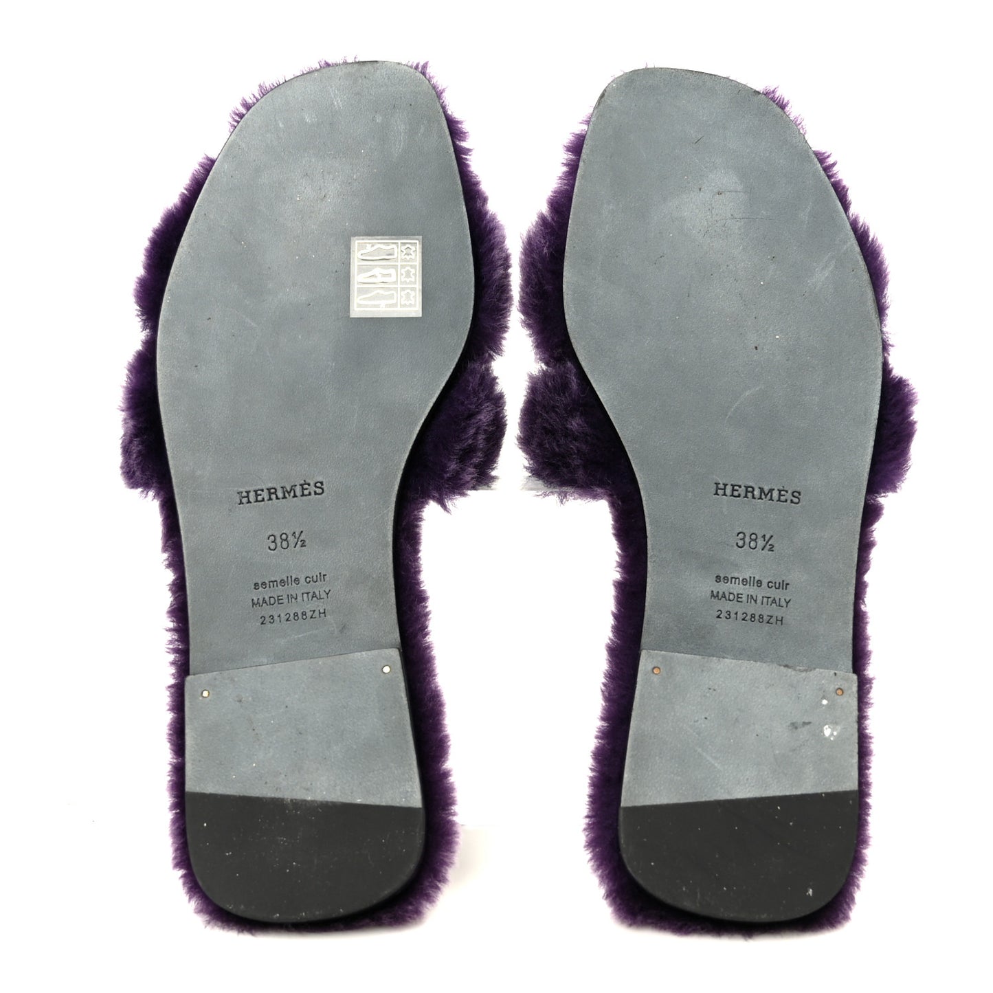 Woolskin Oran Sandals 38.5 Violet Fonce