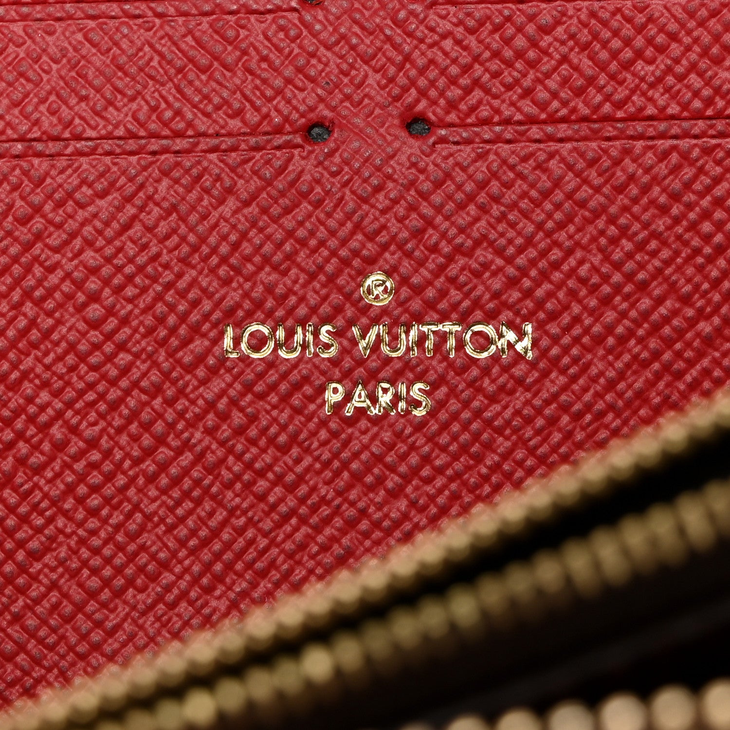 Louis Vuitton Damier Ebene Clemence Wallet Cherry 6 of 7
